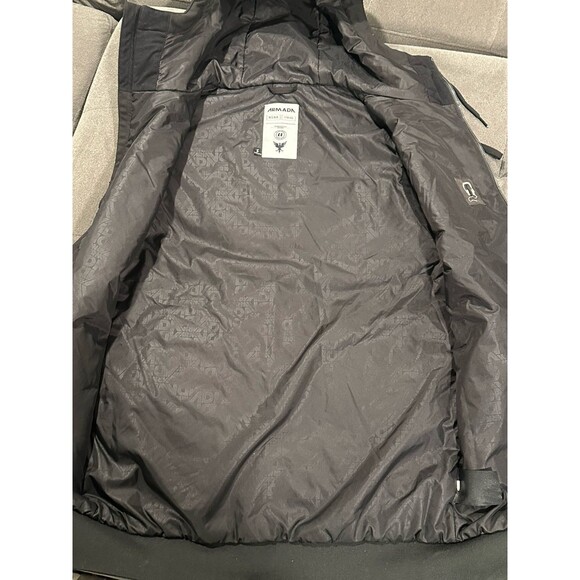 Armada Men’s Black Insulated Utility Ski Vest Size Small Hooded 110102 - Picture 7 of 9
